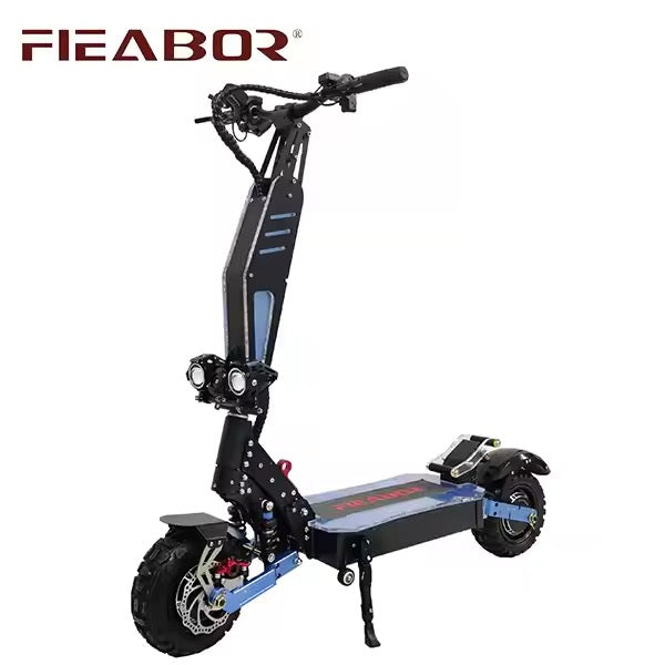 Full Waterproof Electric Scooter 5600w Two Wheels Off Road Fast Speed Full Suspensions Foldable Scooter