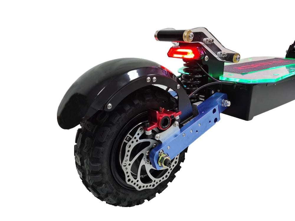 Full Waterproof Electric Scooter 5600w Two Wheels Off Road Fast Speed Full Suspensions Foldable Scooter