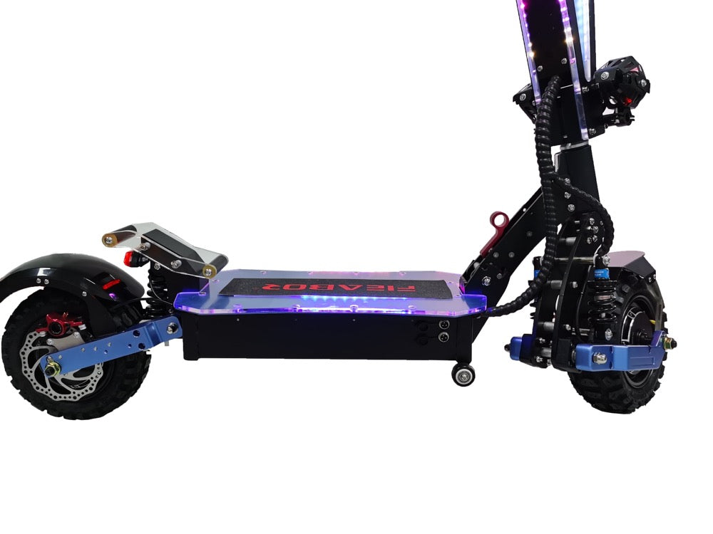 Full Waterproof Electric Scooter 5600w Two Wheels Off Road Fast Speed Full Suspensions Foldable Scooter