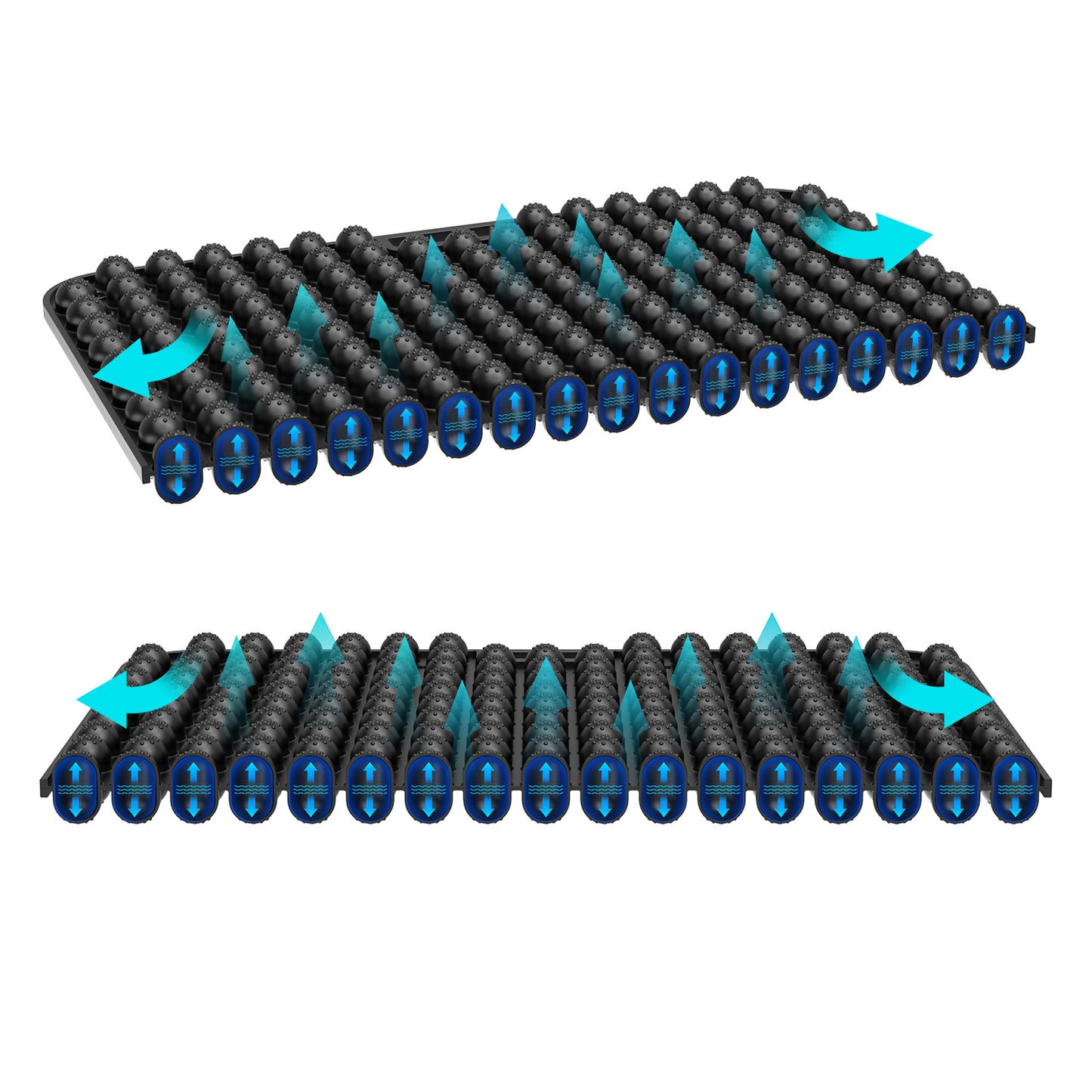 Multi Colored Car Office Chair Home Cooling Breathable Office Chair Silicone Gel Seat Cushion